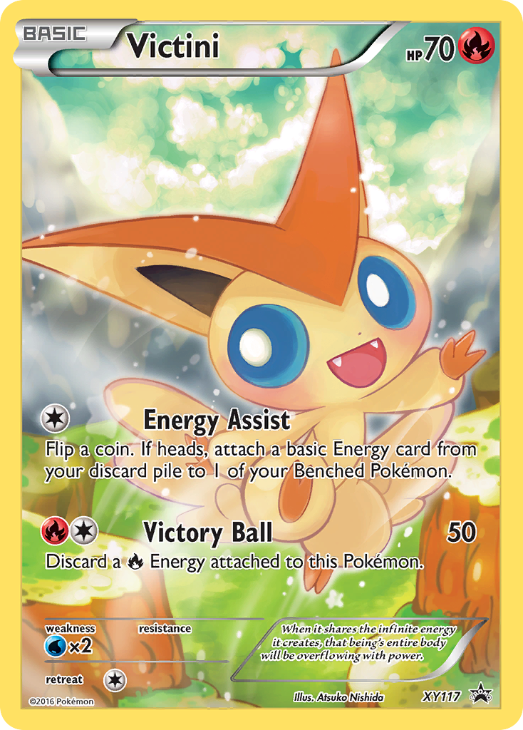 victini pokemon card Victini (SM225) [Sun & Moon: Black Star Promos]