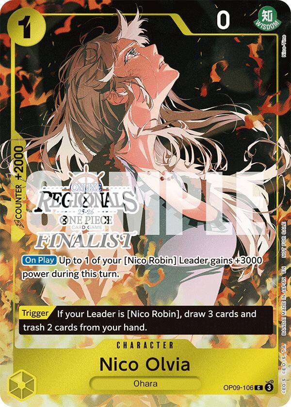 Nico Olvia (Online Regional Finalist Card Set 2025 Vol.1) [One Piece Promotion Cards]