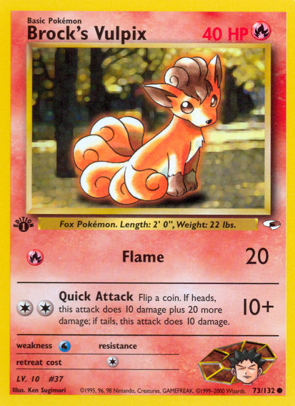 1999 vulpix pokemon card value original tcg Ninetai If heads Pokmon TCG - Vulpix #99