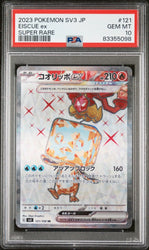PSA 10 - SV3 POKEMON RULER OF THE BLACK FLAME- EISCUE 121/108 SUPER RARE