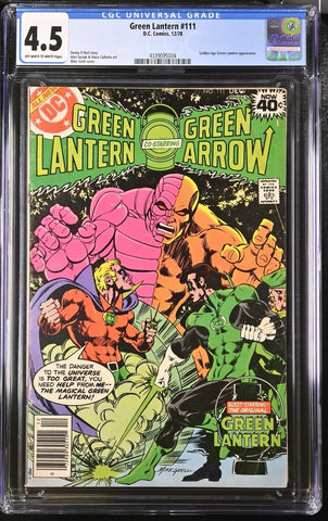 Green Lantern #111 - Dec 1978 - DC Comics - CGC Grading 4.5