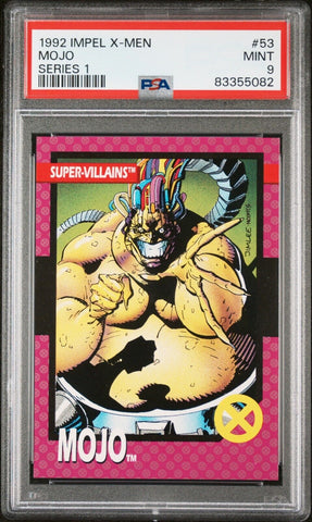 PSA 9 MINT - 1992 IMPEL X-MEN SERIES 1 - MOJO #53