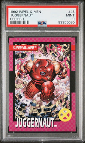 PSA 9 MINT - 1992 IMPEL X-MEN SERIES 1 - JUGGERNAUT #46