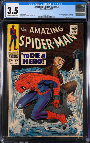 Amazing Spider-Man #52 - Sept 1967 - Marvel Comics - CGC Grading 3.5