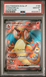 PSA 10 GEM MT - SV2a POKEMON S&V JAPANESE 151 -  CHARIZARD EX 185/165 SUPER RARE