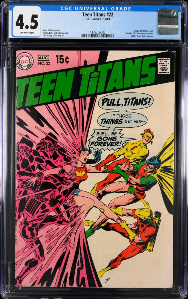 Teen Titans #22 - Jul 1969 - DC Comics - CGC Grading 4.5