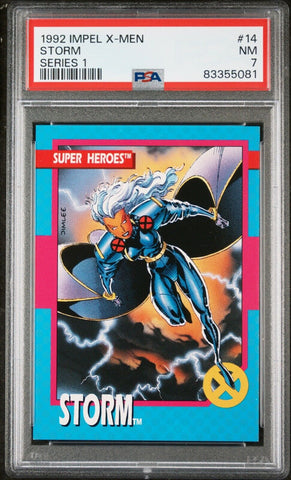 PSA 7 NEAR MINT - 1992 IMPEL X-MEN SERIES 1 - STORM #14