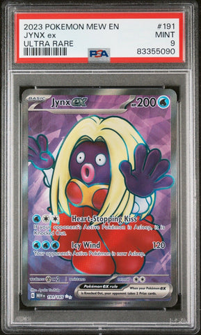 PSA 9 MINT - MEW POKEMON SCARLET & VIOLET 151 - JYNX 191/165 ULTRA RARE